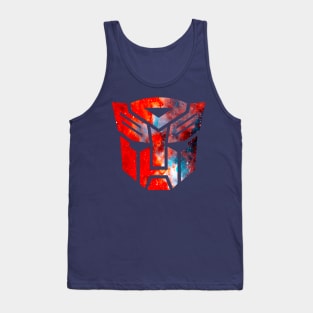 Transformers Galaxy Silhouette Logo Tank Top